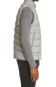 OEM Men's Lightweight Casual Quilted Padded Puffer Vest Breathable Canvas <b>Waistcoat</b> Sleeveless Design for Spring <b>Plus</b> <b>Size</b> - Product Image 4