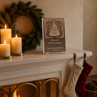Barre de cuivre fin 999 de Noël 1 kg, lingot de cuivre gaufré motif cerf et sapin, souvenir de vacances, décoration métallique