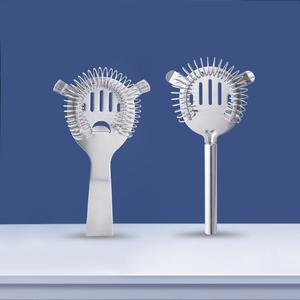 Colador de Cócteles Hawthorne de Acero Inoxidable Resistente con Doble Salida, Resorte de Alta Precisión para Filtrado, Herramienta de Bar - Product Image 3