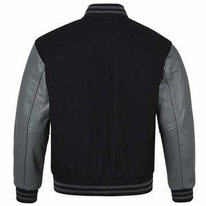 2025 High Quality Premium OEM Custom Baseball Varsity <b>Jacket</b> Stand Quick Dry Breathable Fleece Lining for <b>Men</b> Japan Style Canvas - Product Image 3