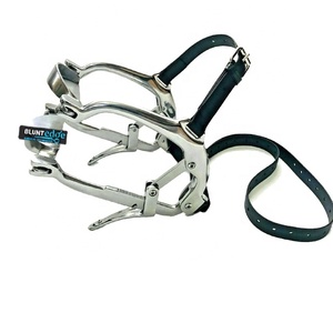 Mordaza de boca de caballo veterinaria superventas de alta calidad, herramienta de herrador de caballo de cuero de acero inoxidable, espéculo de boca Dental equino - Product Image 5