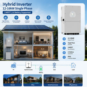Onduleur hybride monophasé basse tension SUN-16K-SG01LP1-EU 3 MPPT 16kW compatible batterie - Product Image 2