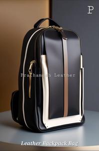 Mochila de cuero minimalista clásica hecha a mano para hombre, Diseño Seguro y espacioso, descuentos directos de fábrica a granel, venta al por mayor de moda - Product Image 5