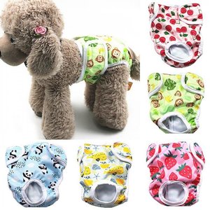 Venta al por mayor lavable hembra perro pantalones cortos fisiológicos sanitarios pantalones cortos ropa interior cuidado menstrual pantalones de mascotas - Product Image 2