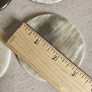 Natural Buffalo Horn <b>Table</b> <b>Coasters</b> Handmade Rustic Drink Accessories High Quality - Product Image 4