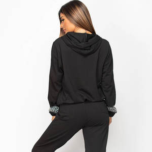 Top Design Ensemble de survêtement décontracté pour femmes Custom Made Slim Fit avec fermeture à glissière Meilleur prix avec logo Survêtement pour femmes - Product Image 5