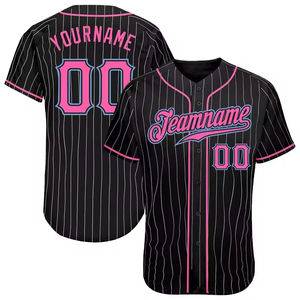 Venta al por mayor de uniformes de béisbol bordados personalizados jerseys en blanco baratos con nuevo estilo de ropa deportiva impresa transpirable - Product Image 1