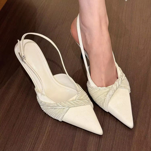 Latest Spring and Summer French Style Mary Jane Shoes Retro British Thick Sole Leather Flats Sweet Cool High Heel Shoes - Product Image 2