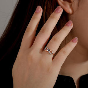 แหวนแฟชั่น Jeulia Infinite Angle Wings แบบกำหนดเองได้สองอัญมณีประจำเดือนเกิด - Product Image 5