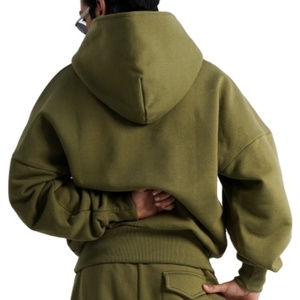 Nouveau Hoodie Polaire Homme 2026 Personnalisé Coupe Ample Épaules Tombantes en Molleton Épais French Terry pour Tenue Décontractée - Product Image 2