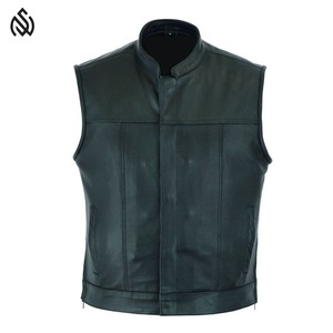 Dernier modèle Gilet respirant Cowboy en cuir véritable pour homme Gilet vintage en cuir véritable pour homme - Product Image 4