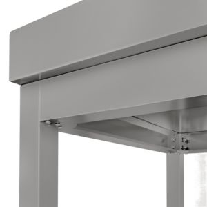 Work <b>Table</b> ECO <b>Stainless</b> <b>steel</b> - 800x700mm - with undershelf without upstand - Product Image 5