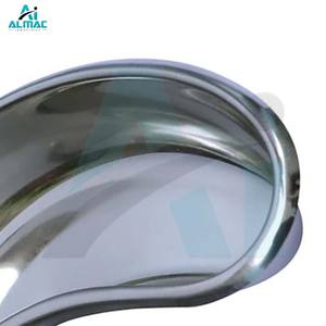 Plato de riñón de acero inoxidable médico ALMAC para sujetar herramientas y apósitos Acabado pulido y reutilizable para hospitales - Product Image 6