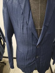 Blazer sur mesure NAYIJI de haute qualité pour hommes, coupe ajustée, style professionnel, double boutonnage, <span class=keywords><strong>veste</strong></span> de <span class=keywords><strong>costume</strong></span> pour <span class=keywords><strong>homme</strong></span> - Product Image 3