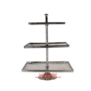 High Quality Hot Selling Metal Bakeware Cake <b>Stands</b> Table 2Tier Serving <b>Cupcake</b> Display <b>Stand</b> Metal Silver Plated <b>Cupcake</b> <b>Stands</b> - Product Image 4