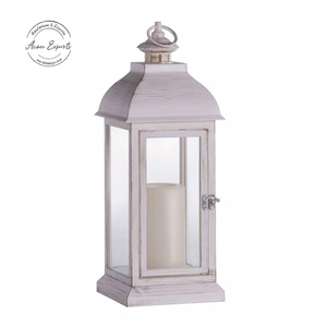 โคมไฟไม้ทำด้วยมือสุดหรูพร้อมพื้นผิวสีชมพูอุปกรณ์ให้แสงสว่างในบ้านและสวนวัสดุแก้วโลหะสำหรับโอกาสกลางแจ้ง - Product Image 1