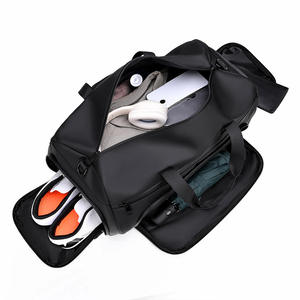 Bolsa de Viaje Personalizada de Gran Capacidad con Compartimento para Zapatos, Bolsa Deportiva de Gimnasio para Hombre, Estilo Casual, Forro de Poliéster, Material de PU - Product Image 4