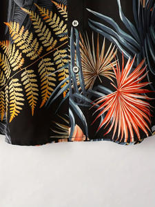 เสื้อวันหยุดคอปกมีกระดุมสำหรับผู้ชายผ้าคอตตอน100% เสื้อถักแบบเร็วเสื้อปาร์ตี้ริมชายหาดบริการ OEM ใหม่ - Product Image 3