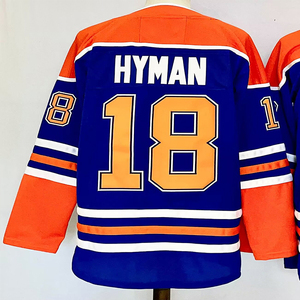 Maillot de hockey sur glace pour hommes de style équipe sublimé de qualité supérieure, manches longues, respirant, polyester, entraînement professionnel, vêtements de supporter - Product Image 6