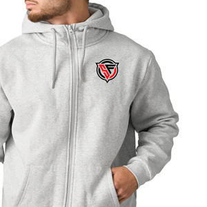 เสื้อมีฮู้ดแบบสวมหัวสำหรับผู้ชายเสื้อมีฮู้ดแบบสวมหัวพิมพ์โลโก้ได้ตามต้องการขนแกะคอตตอน100% กันน้ำฤดูหนาว - Product Image 2