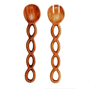 Artículo en Oferta, Accesorios de Cocina, Juego de Servidores de Ensalada de Acacia, Ecológico, Apto para Lavavajillas, Utensilios para Ensalada, Hecho en India - Product Image 6