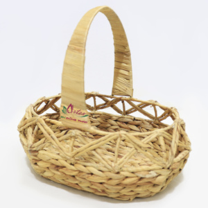 Cesta de Regalo de Mimbre Ecológica de Fábrica Artex Dong Thap, Cesta de Picnic con Forro y Asa, Diseño Moderno, Uso Multiusos, Hecha a Mano - Product Image 4