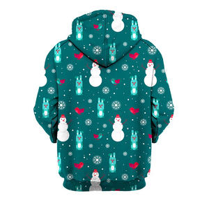 Sweats à capuche de Noël légers pour hommes meilleurs produits vente à chaud prix de gros sweats à capuche de Noël avec logo personnalisé - Product Image 5