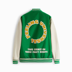 New 2023 Wholesale <b>Cheap</b> Price Outdoor Windbreaker Letterman Warm Custom Quilting Men Outerwear Custom Women Denim Bomber <b>Jacket</b> - Product Image 6