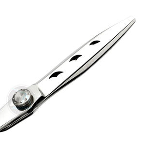 กรรไกรตัดผมมืออาชีพ 6.5 นิ้ว ผลิตจากเหล็กกล้าไร้สนิมญี่ปุ่น พร้อมดีไซน์ใบมีดแบบกลวงและด้ามจับแบบออฟเซ็ต - Product Image 3