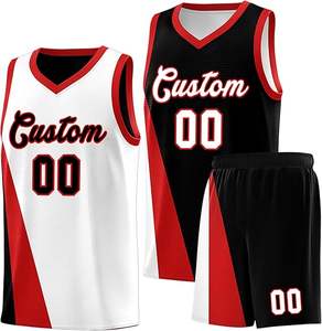 Jersey de baloncesto de alta calidad al por mayor, ropa de entrenamiento reversible transpirable personalizada, conjunto de uniforme de baloncesto - Product Image 3