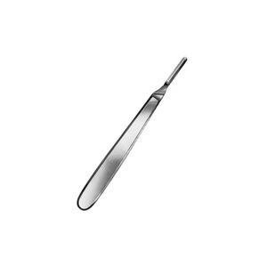 Poignée de scalpel professionnelle 135 mm 5.14 "droite No 4 non stérile réutilisable en acier inoxydable BP porte-lame ensemble d'instruments - Product Image 3
