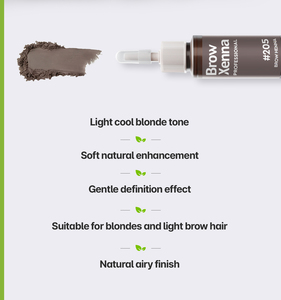 BrowXenna ®   Kit de henné pour sourcils avec base de mélange à l'acide hyaluronique incluse # 205 Blond foncé - Product Image 2
