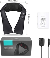 Masseur de cou et d'épaules Shiatsu infrarouge à impulsions rechargeable ONEYAYA, ceinture de massage électrique 3D à pétrissage, télécommande sans fil