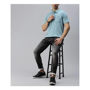 Polos estampados para hombre con logotipo, camisetas elegantes de manga corta con cuello, camisetas polo transpirables personalizadas - Product Image 4