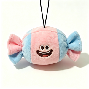 Customized Candy Plush Pouch, <b>Sweet</b>‑Shaped Plush Coin Purse, Candy‑Themed Plush Zipper Bag - Product Image 1