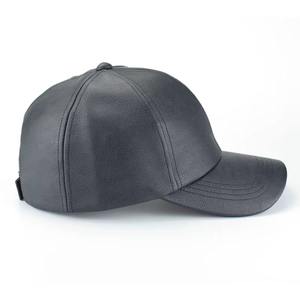 Gorras de Béisbol de Cuero PU Negras de Perfil Bajo Personalizadas para Hombre, Gorras de Béisbol de Cuero PU en Blanco para Mujer para Exteriores - Product Image 2