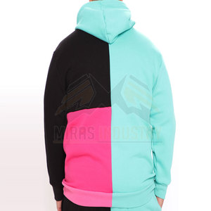 Sudadera con capucha de invierno personalizable para hombre, forro polar grueso estampado, tela francesa sólida, bolsillo, Puff, ajuste holgado suave, Color sólido - Product Image 4