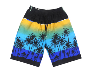 Short de plage en tricot unisexe tendance Short de bain d'été décontracté imprimé taille élastique pour hommes femmes imprimé par sublimation - Product Image 5
