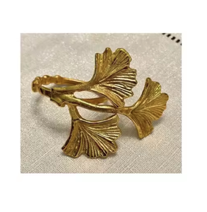 Anneaux de serviette en métal fini or vintage décoration de table de haute qualité pour les mariages hôtels et événements accessoires de décoration anneaux - Product Image 4