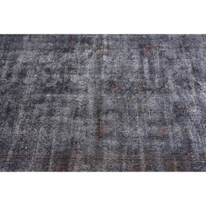 Vintage 4ft 9in X 8ft 8in tapis turc bleu et marron plat tissage laine tapis avec support en Latex pour décorations de salon - Product Image 5