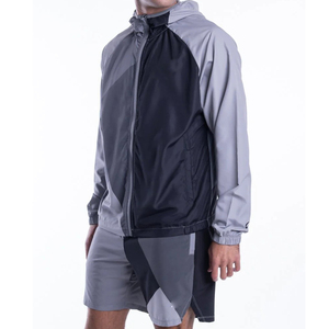 Chándal cortavientos, ropa de calle, conjunto cortavientos, conjunto de pantalones cortos de poliéster con cremallera, conjunto corto cortavientos de gran tamaño 2026 - Product Image 1