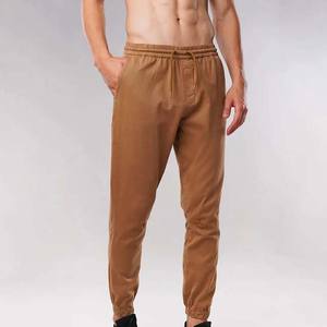 High Quality Custom <b>Men's</b> Clothing Casual Cotton Fleece <b>Trouser</b> with <b>Elastic</b> <b>Waist</b> Mid <b>Waist</b> Straight Curved Striped <b>Men's</b> Pants - Product Image 2