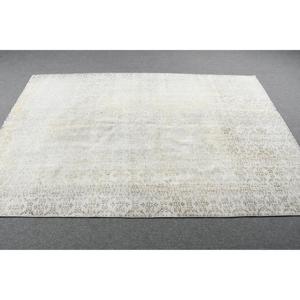 พรมวินเทจขนาด 5.1x7.5 ฟุต ลายต้นไม้และพืชสีขาว พรมตุรกี - Product Image 3