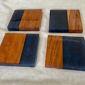 Super Quality Unique Eco Friendly Luxury <b>Round</b> Resin Coasters with Custom Color and Size - Product Image 1