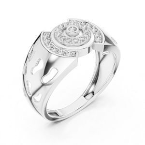 Bague de mariage en or blanc 14 carats avec diamant de laboratoire rond pour femme, 0,33 ct, certifiée IGI, tendance, plaquée or, nouveau diamant cultivé - Product Image 6