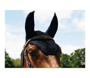 Vente en gros, Design personnalisé de haute qualité, contrôle de la mouche du cheval, Bonnet d'oreille pour cheval avec des couleurs personnalisées - Product Image 1