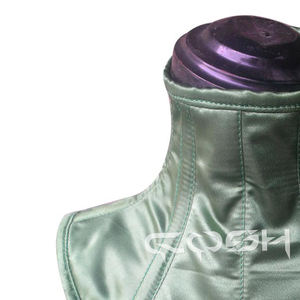 Green <b>Satin</b> <b>Bondage</b> Neck Corset - Product Image 3