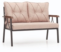 Ensemble de table et chaises démontables 5 pièces en métal KUGU BERGAMA MAKSI, fabriqué en Turquie, pour balcon, mobilier d'extérieur pour hôtel et villa