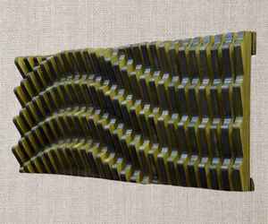 Panneau mural acoustique en bois véritable artisanal 3D Art déco Art mural flottant Thème d'anniversaire Design moderne Fonction de suspension pour la maison - Product Image 4