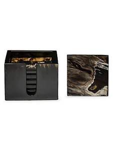 Posavasos de cuerno, utensilios de cocina de la mejor calidad, posavasos de mesa, corcho degradado por sublimación, posavasos de cuerno de búfalo antiguo, artesanías de estrellas, India - Product Image 3